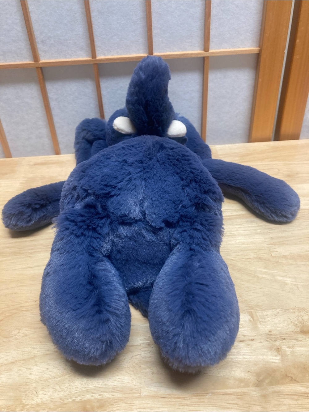 Jellycat Bashful Navy Blue Elephant Plush 12” Medium Retired - Picture 4 of 9